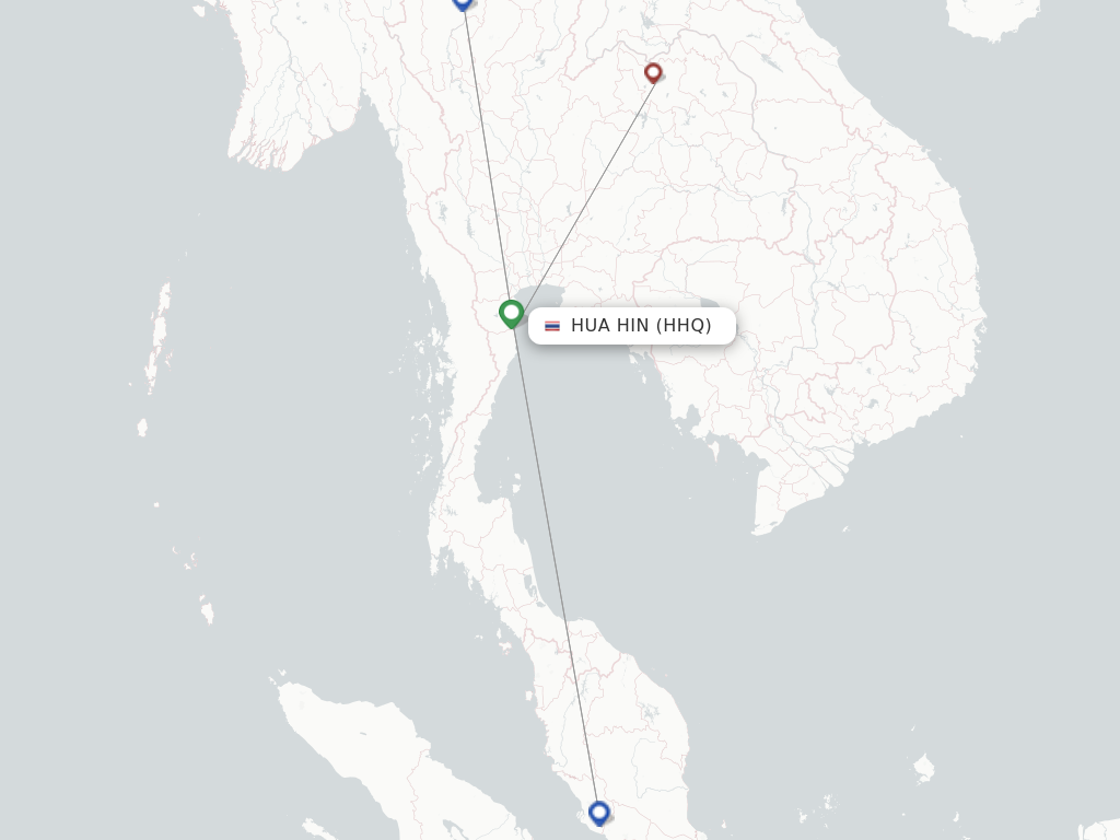 Hua Hin HHQ route map