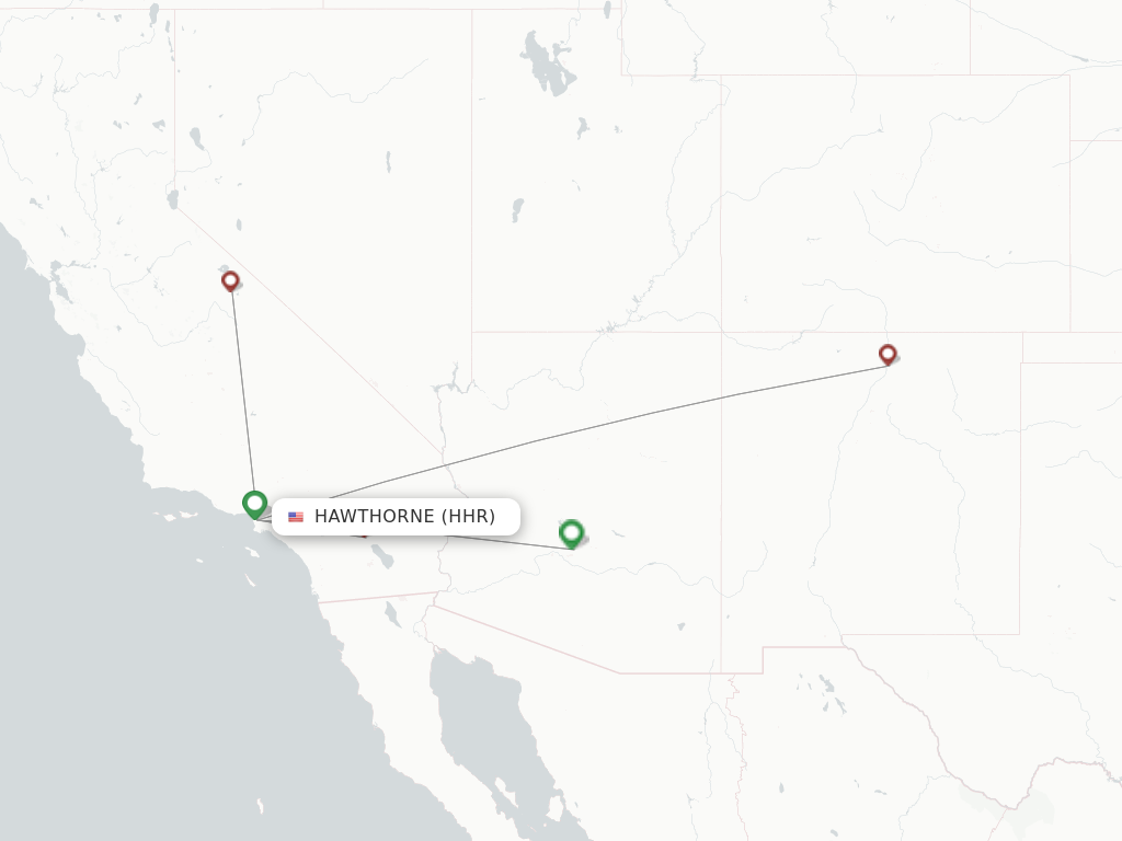Hawthorne HHR route map