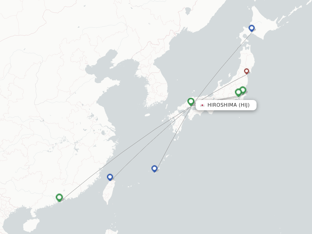 Hiroshima HIJ route map