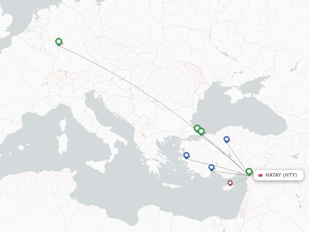 Antakya HTY route map