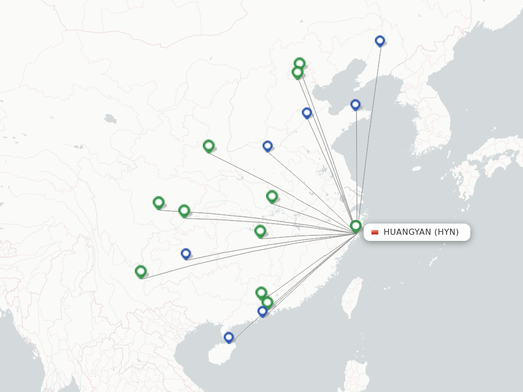 Taizhou HYN route map