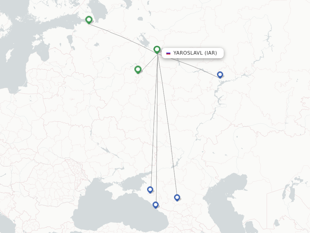 Yaroslavl IAR route map