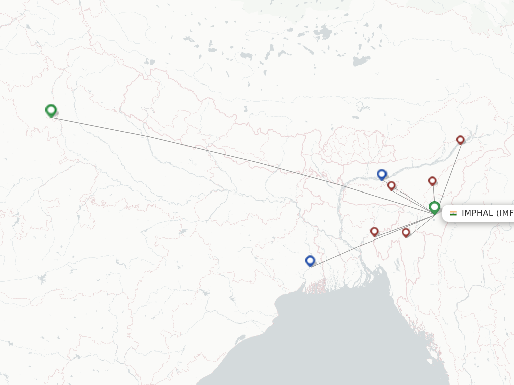 Imphal IMF route map