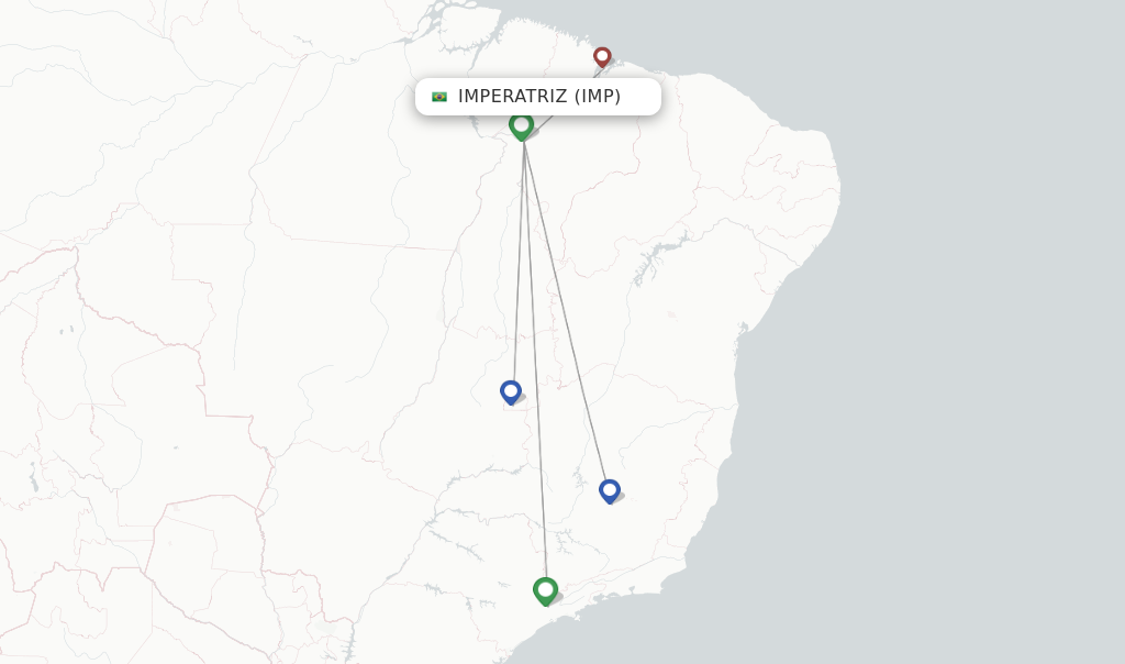 Imperatriz flight map