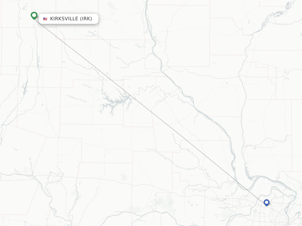 Kirksville IRK route map