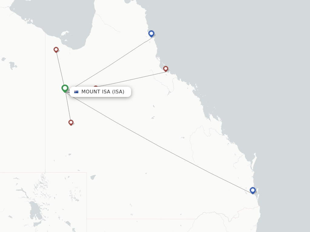 Mount Isa ISA route map