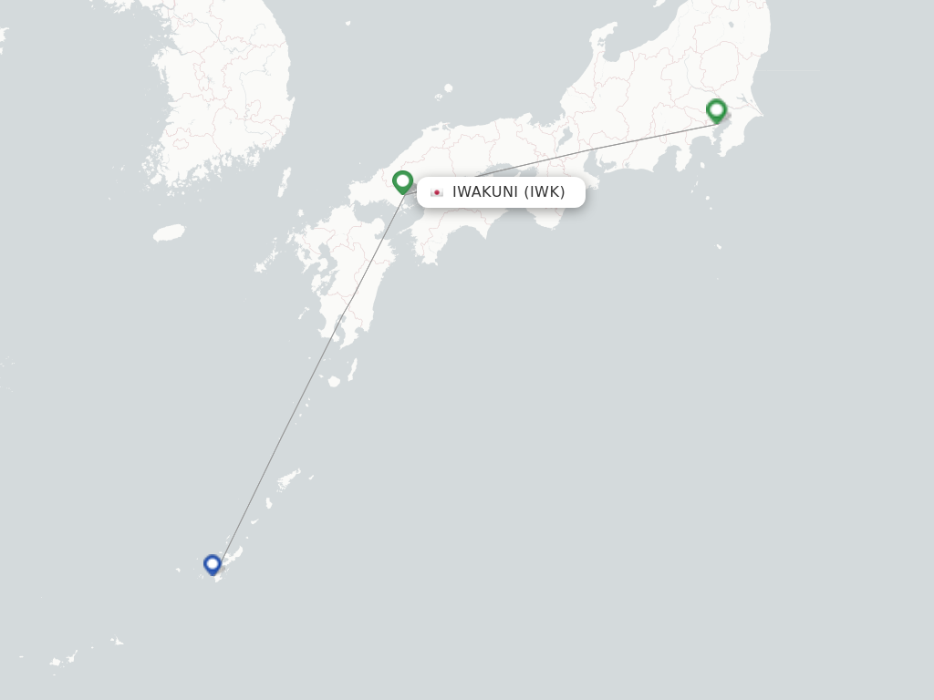 Iwakuni IWK route map