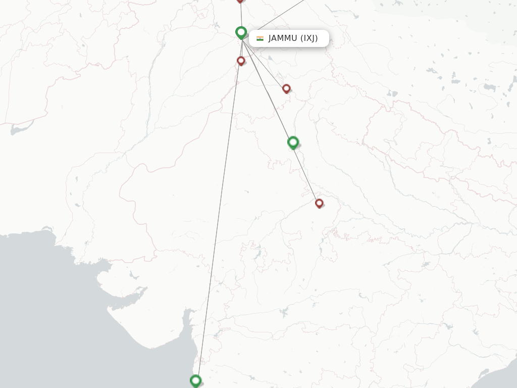 Jammu IXJ route map