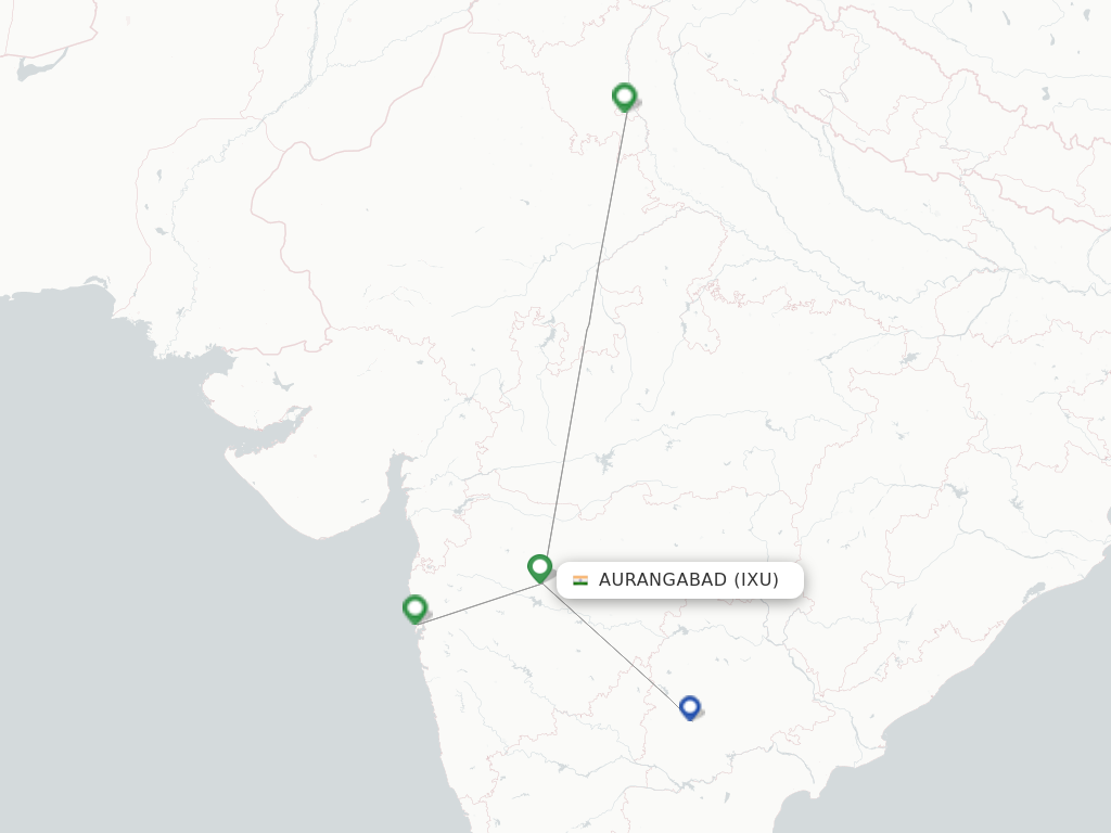 Aurangabad IXU route map