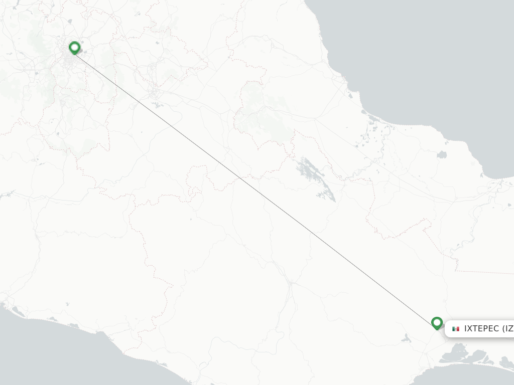 Ixtepec flight map