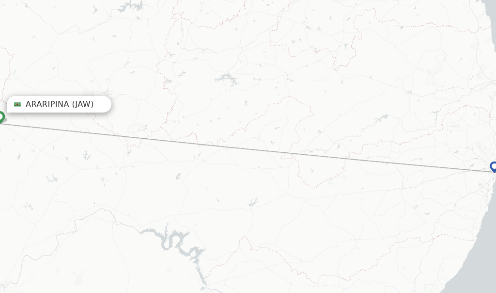 Araripina flight map