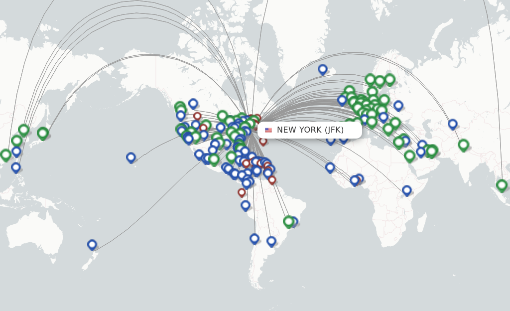 Flights from New York to Porto route map
