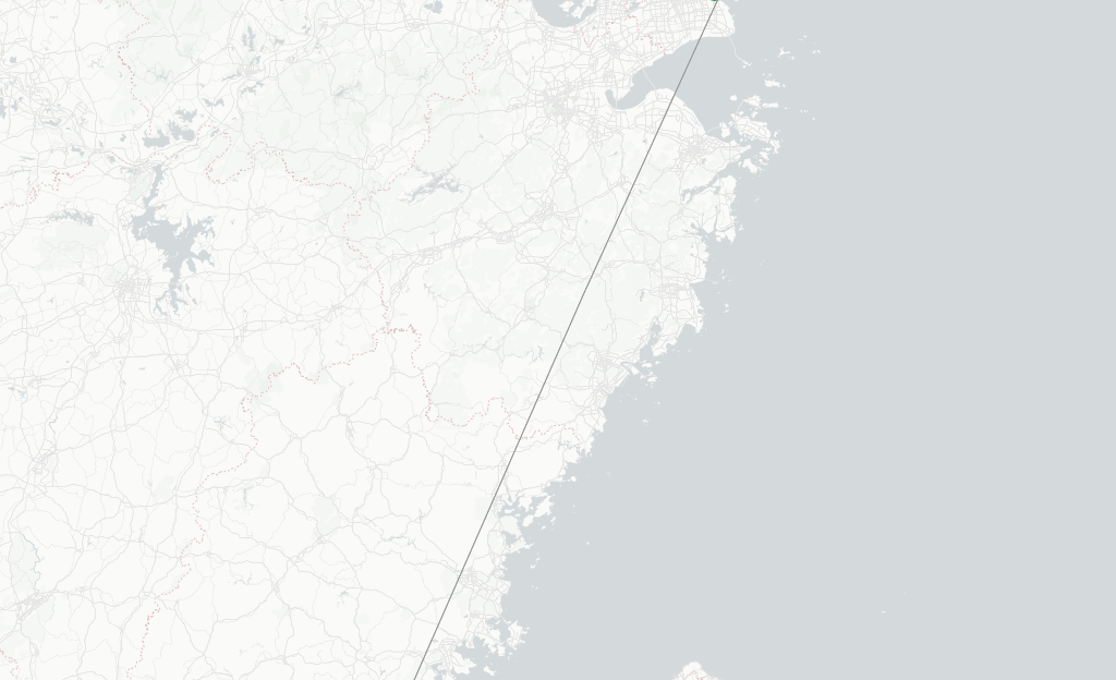 Route map with flights from Jinjiang with China Eastern
