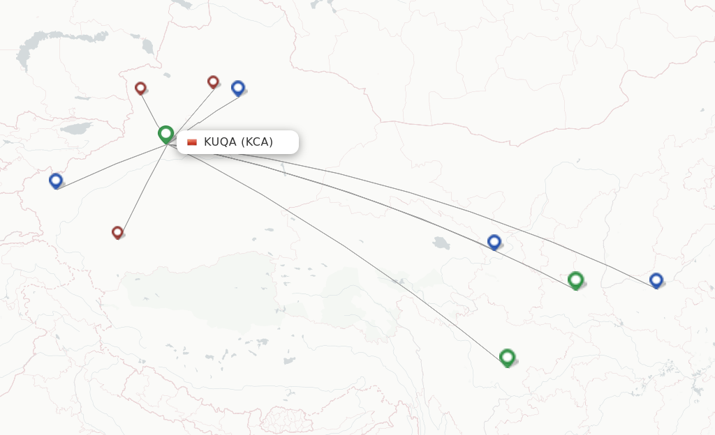 Kuqa KCA route map