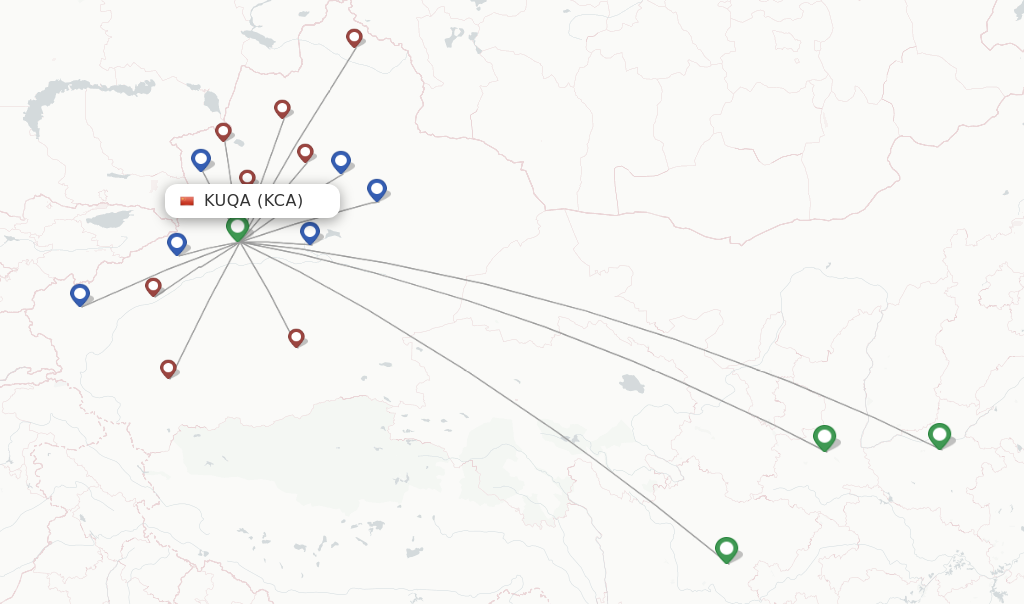 Kuqa flight map