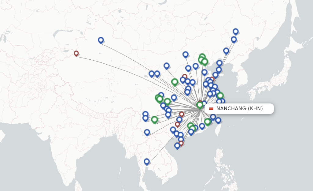 Nanchang KHN route map