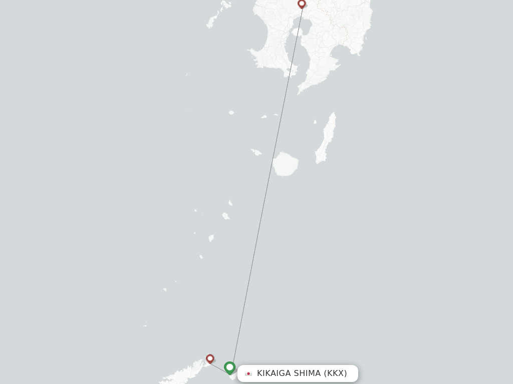 Kikaiga Shima KKX route map