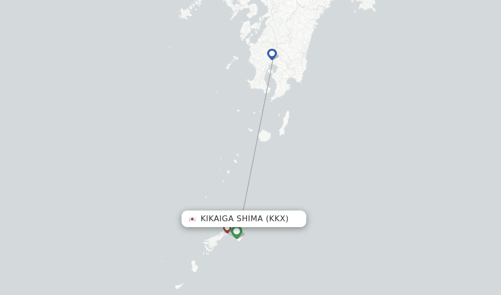 Kikaiga Shima flight map