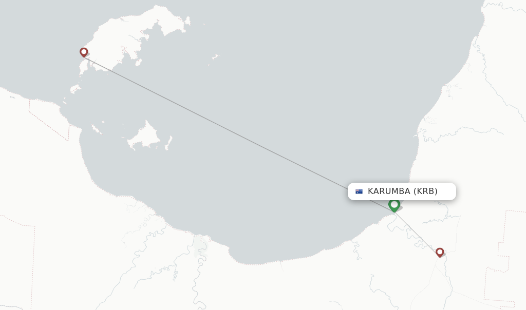 Karumba flight map