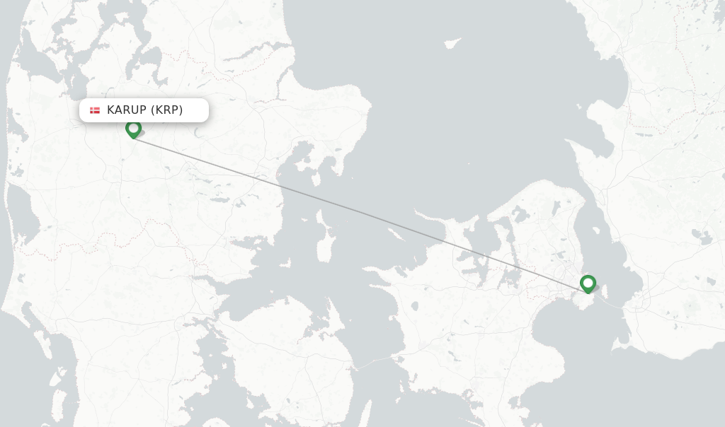 Karup flight map