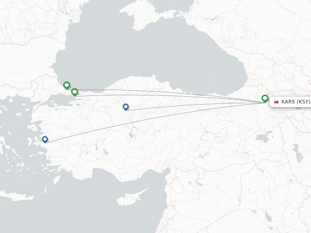 Kars KSY route map