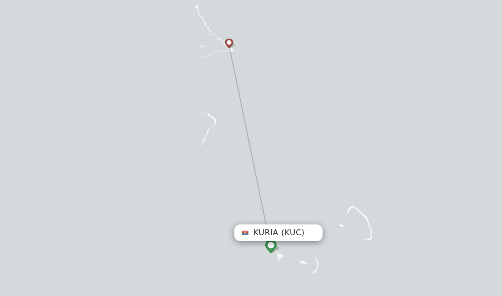 Kuria flight map