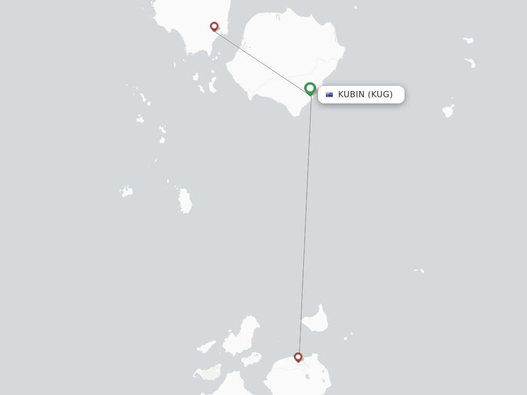 Kubin Island KUG route map