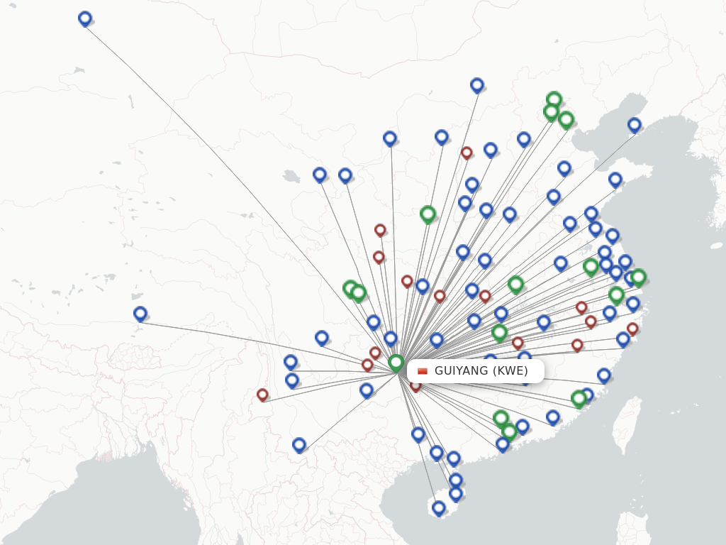 Guiyang KWE route map
