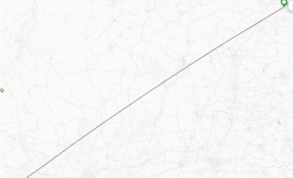 Flights from Longan to Beijing route map