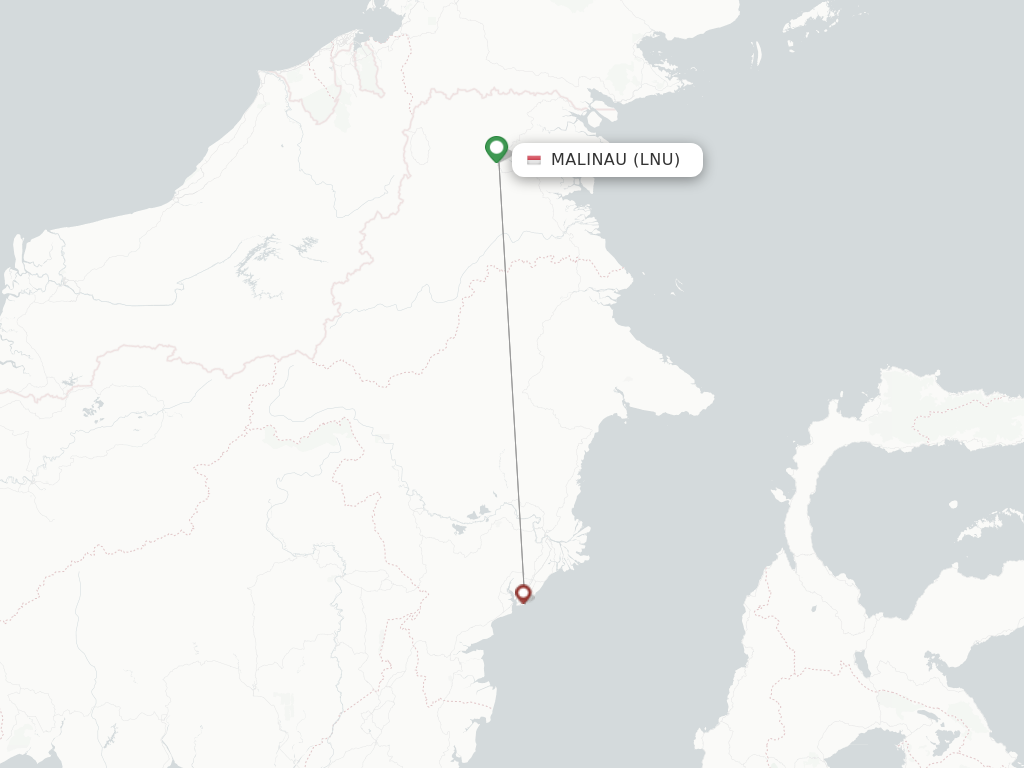 Malinau LNU route map