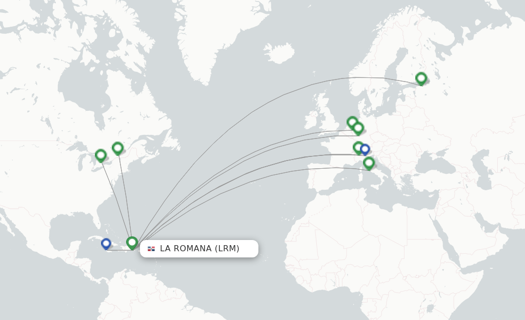 La Romana LRM route map