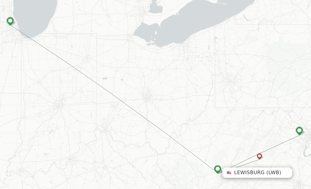 Lewisburg LWB route map