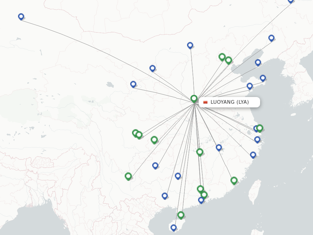 Luoyang LYA route map