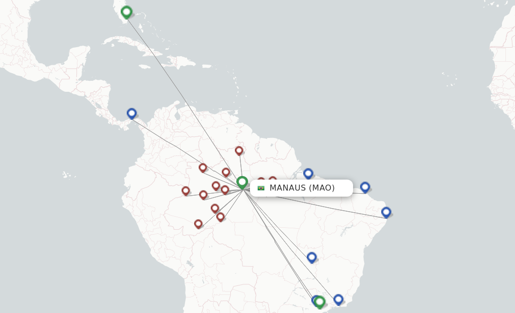 Manaus MAO route map