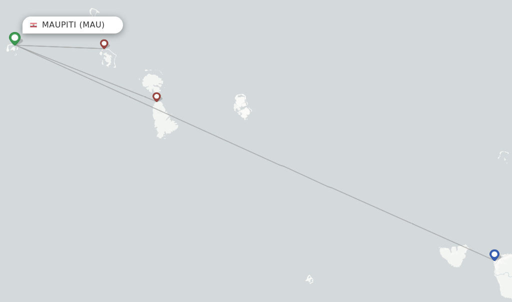 Maupiti flight map