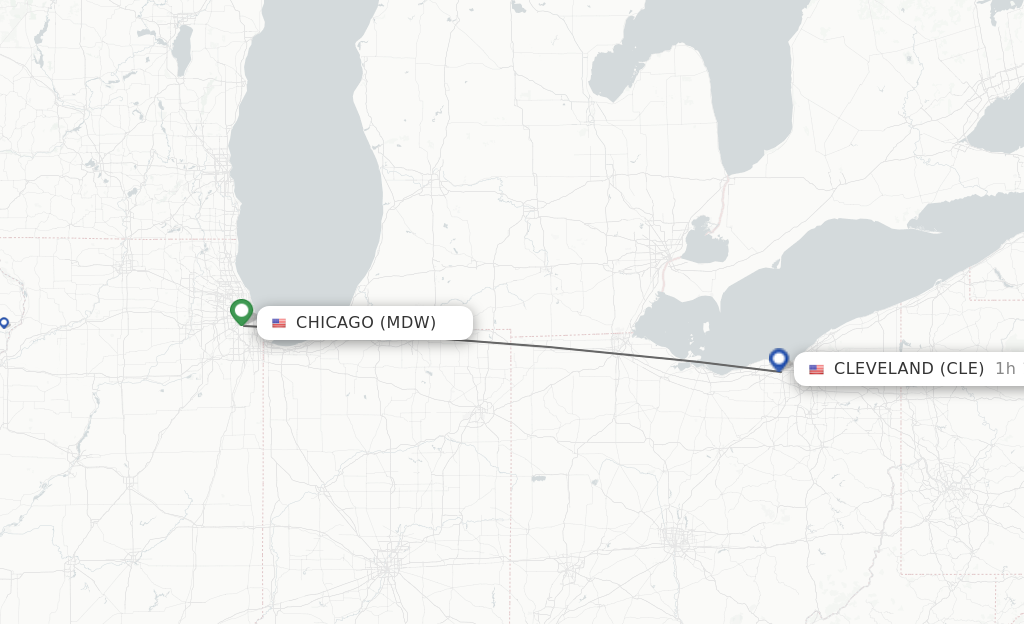 round trip airfare chicago to cleveland