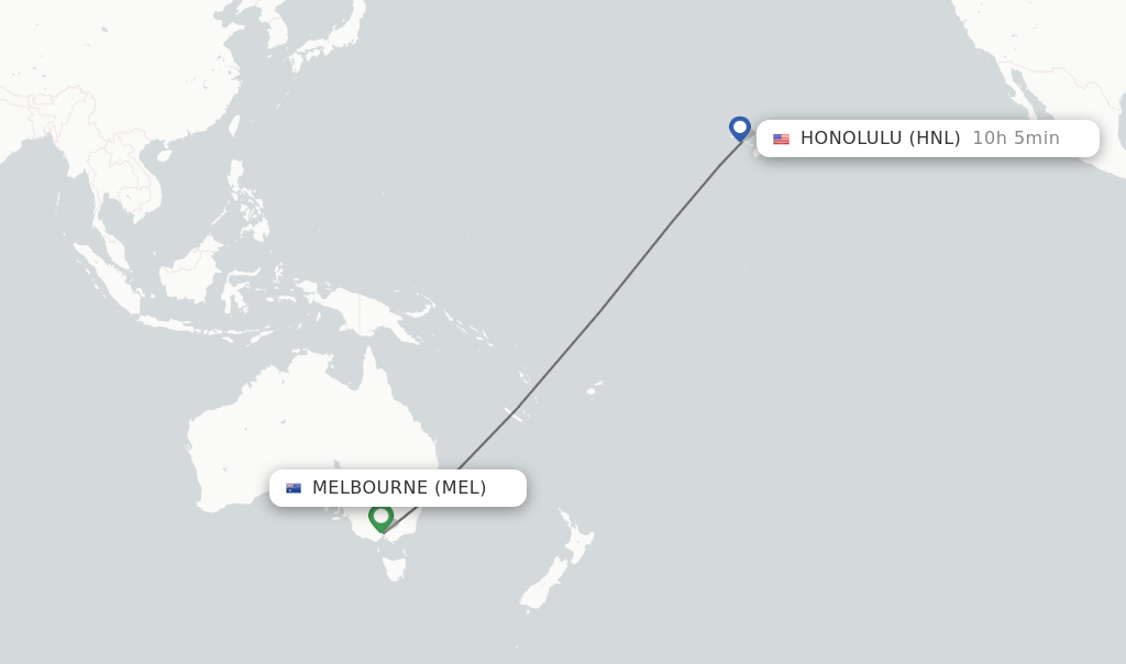 trips from melbourne to hawaii