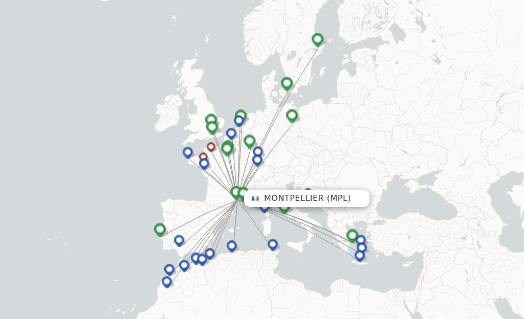 Montpellier MPL route map
