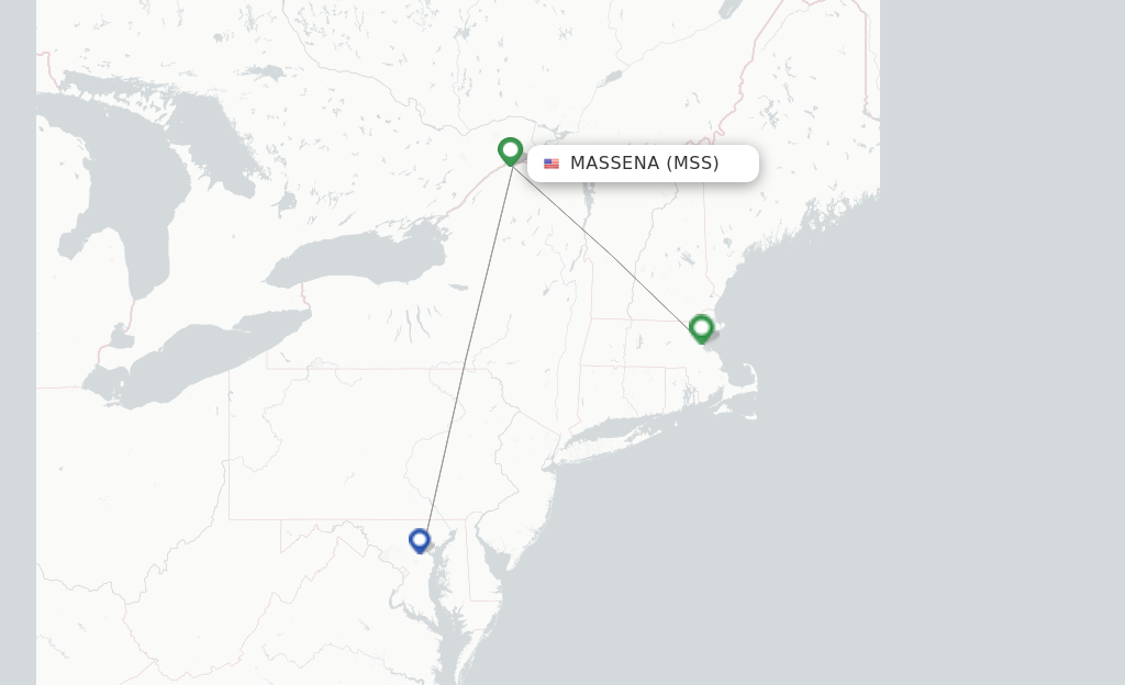 Massena MSS route map
