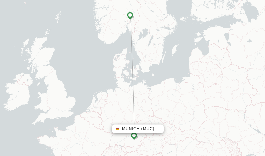 Munich - Munich International (MUC) Airport Terminal Map - Overview