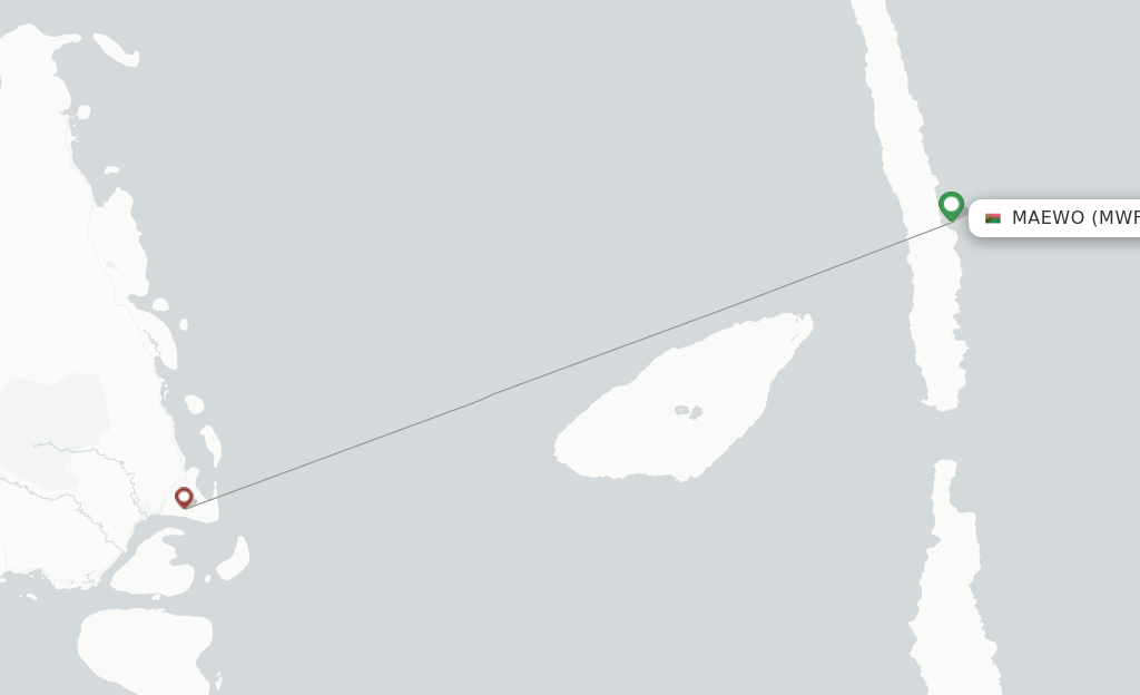 Maewo MWF route map