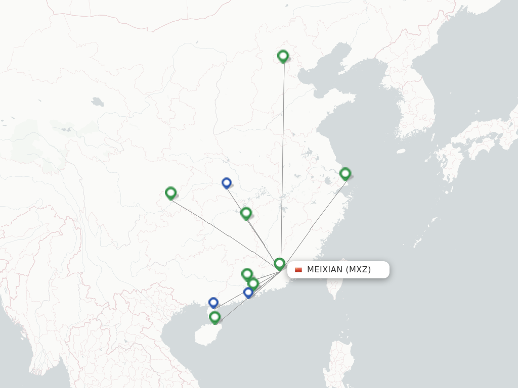 Mei Xian MXZ route map
