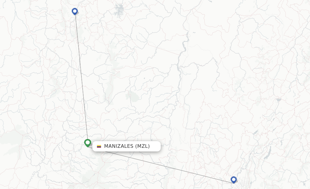 Manizales MZL route map