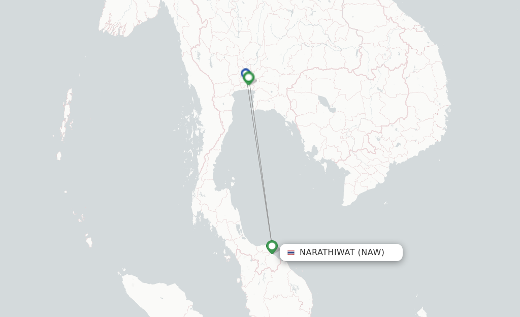 Narathiwat NAW route map