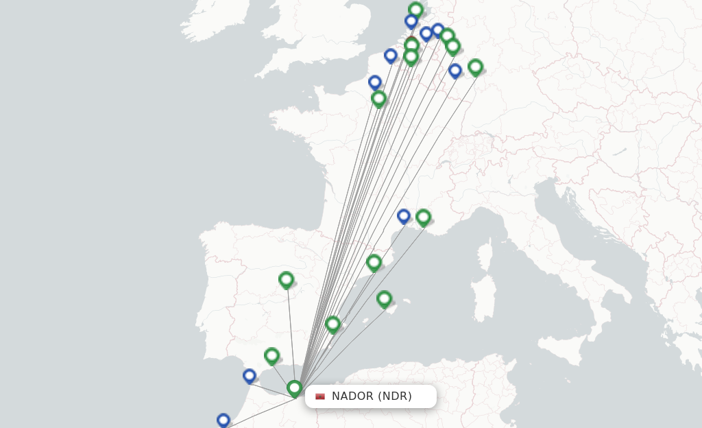 Nador NDR route map