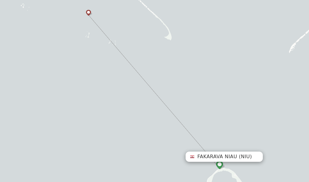Fakarava Niau flight map