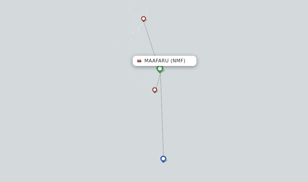 Maafaru flight map