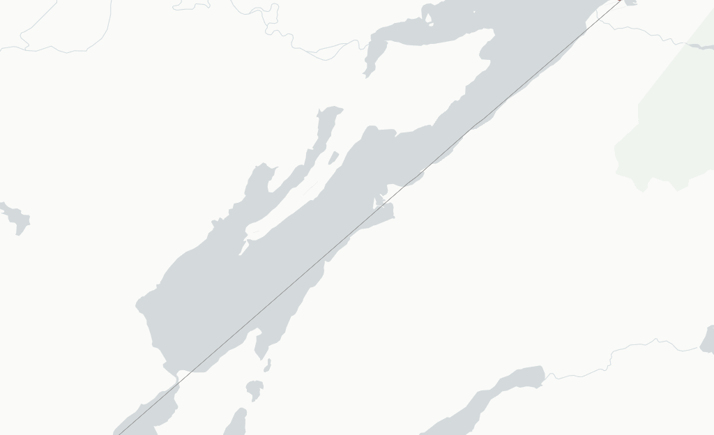Route map with flights from Nondalton with Iliamna Air Taxi