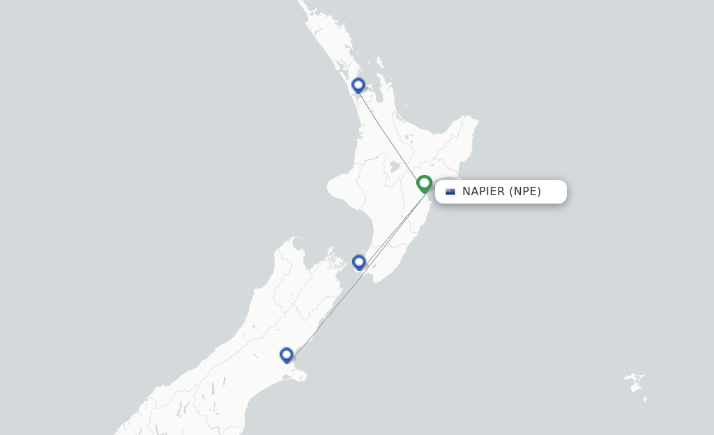 Napier NPE route map