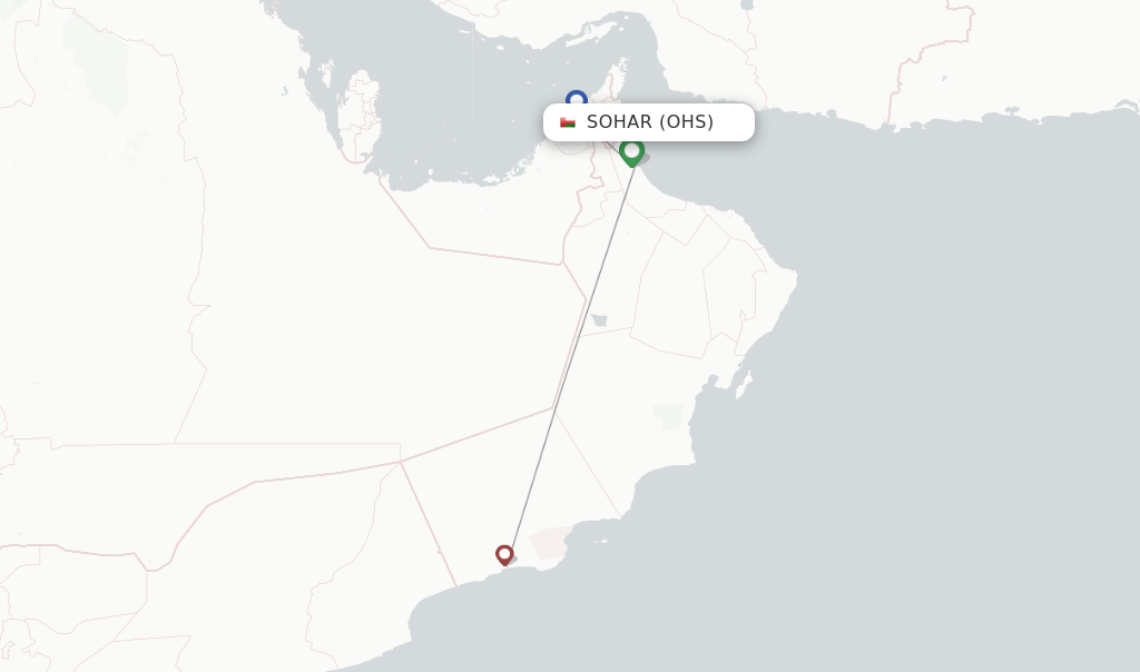 Sohar flight map